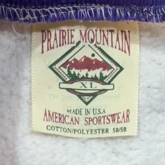 Vintage 90s Prairie Mountain Montana Hummingbird Grandma Sweatshirt Made USA XL - Picture 4 of 7